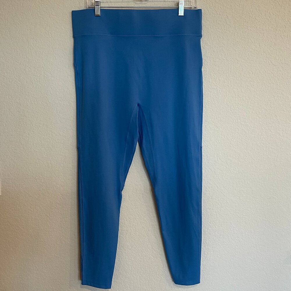 NWT All Access NYC Bandier Blue Center Stage Legging w/ Mesh